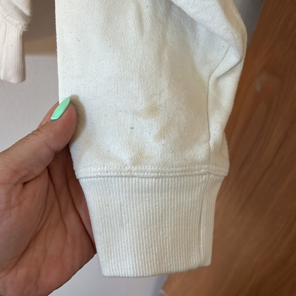 Champion Cream 1/4 Zip Sweatshirt - Picture 2 of 4